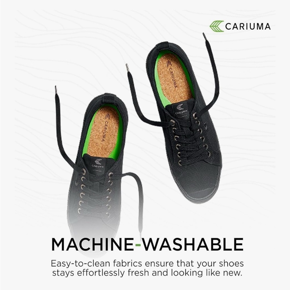 Carium black
women’s/mens 8.5/7 Black Low-Top Sneakers Brand New no box - Picture 7 of 11
